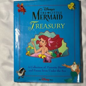 Vtg Disney Little Mermaid Treasury 1993 Hardcover Storybook Ariel Disney Store